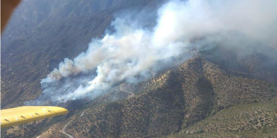 ΛΕΜΕΣΟΣ:Υπό μερικό έλεγχο η δασική πυρκαγιά στην Ακρούντα - Σε ύφεση ένα ενεργό μέτωπο